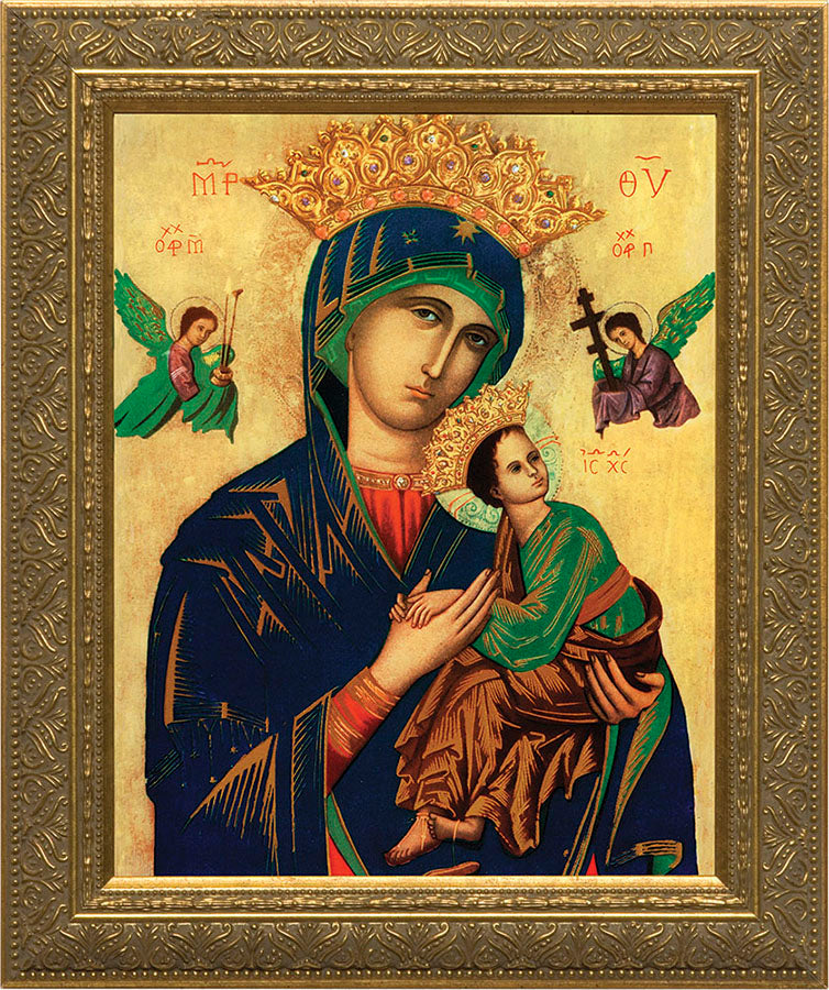 Our Lady of Perpetual Help - Gold Framed Art — Matthew F. Sheehan