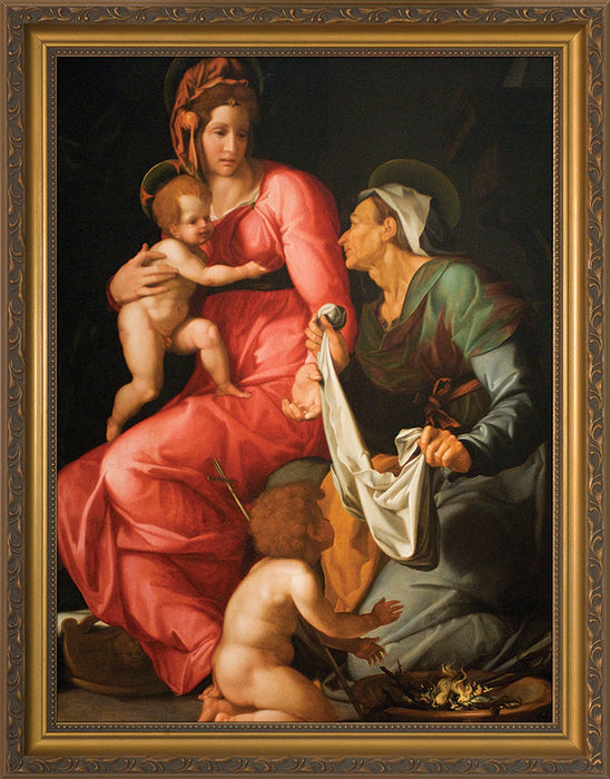 St. Elizabeth with Madonna and Child Framed Art