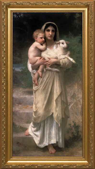 Young Shepherdess Framed Art