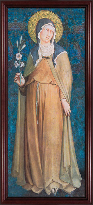 St. Clare Full Length Canvas - Cherry Framed Art