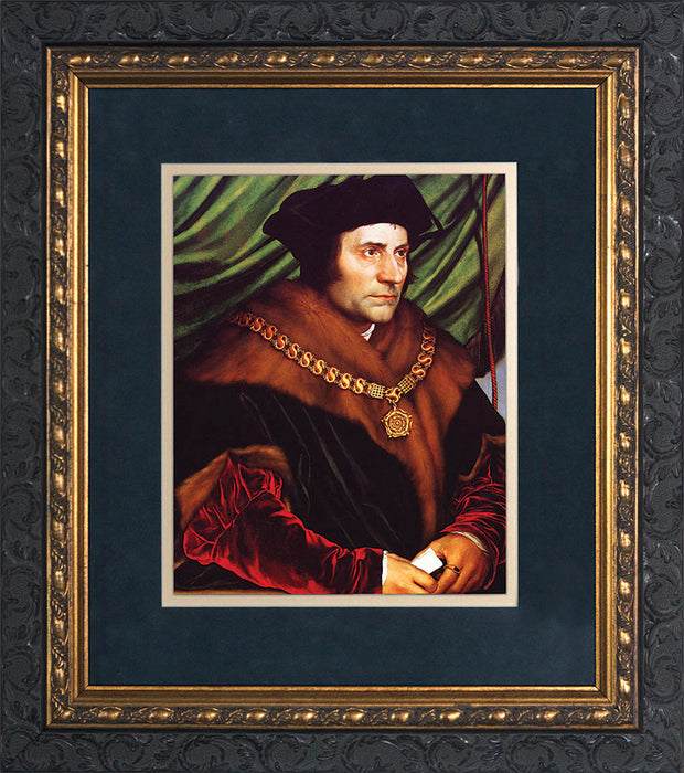 St. Thomas More Matted - Ornate Dark Framed Art