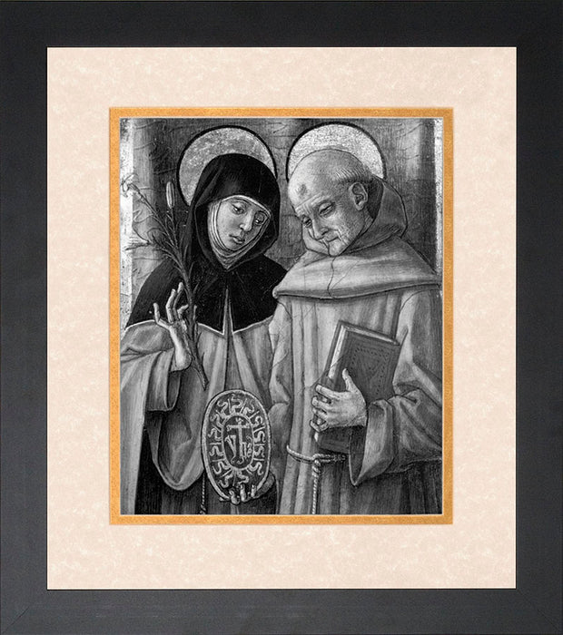 St. Catherine and Bernardino of Siena Framed Art