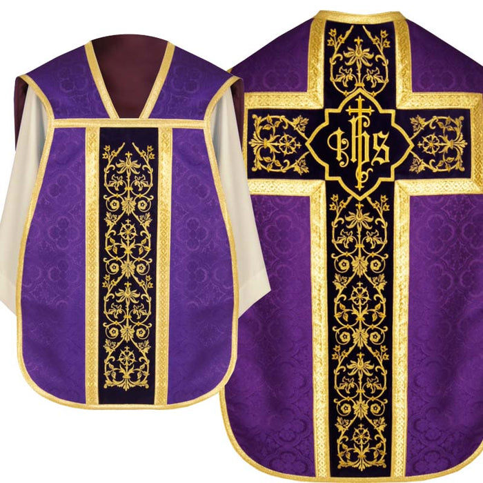 Traditional Roman Catholc Fiddle Back Chasuble