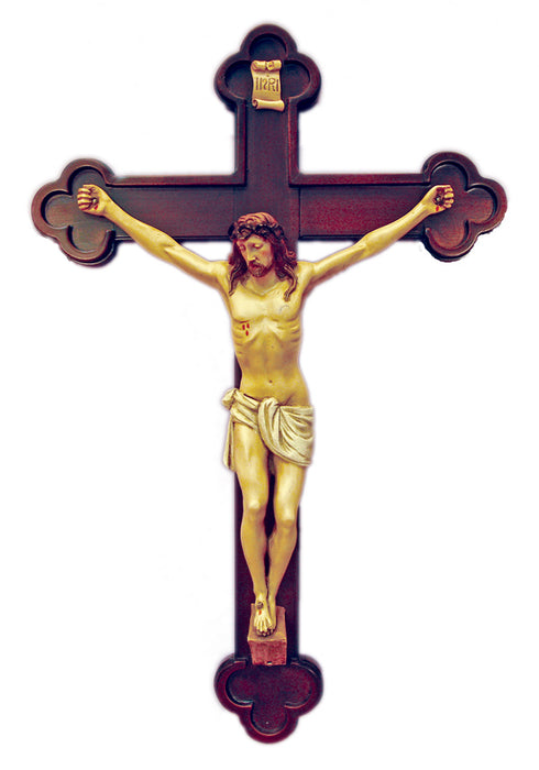Byzantine style crucifix with hand-painted corpus
