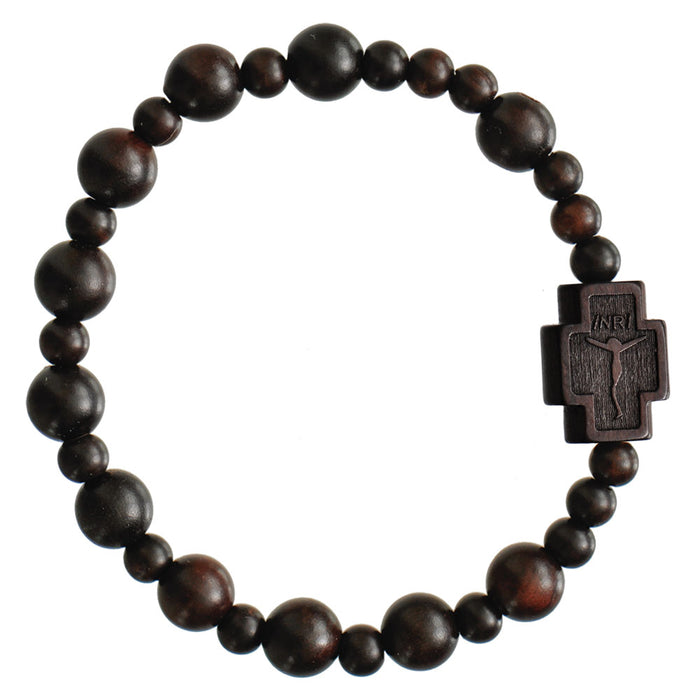 8mm Jujube Wood Rosary Bracelet