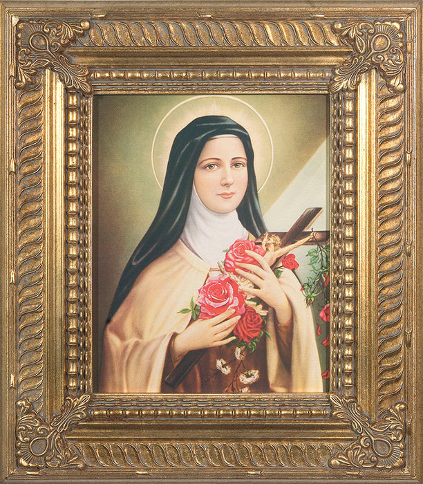 St. Therese of Lisieux Canvas - Gold Museum Framed Art