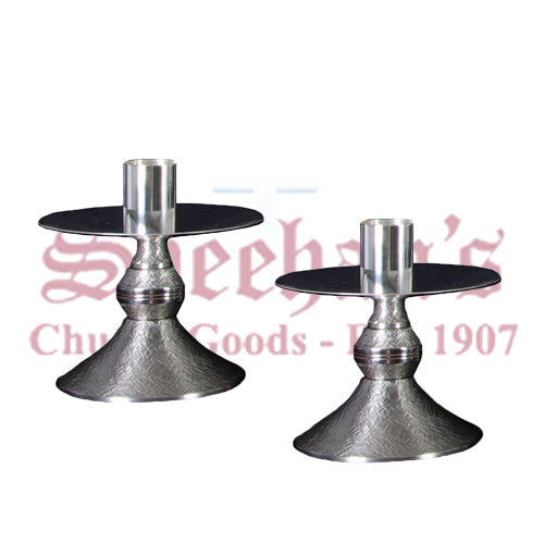 Nickel Plated Altar Candlestick